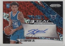 2024-25 Panini Prizm Fast Break Rookie Red /99 KJ Simpson Jr #FBR-KJS Auto RC