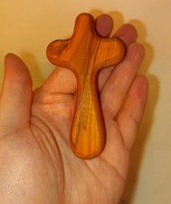 Olive Wood Comfort Cross From BETHLEHEM w/Box