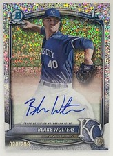 2025 Bowman Chrome Blake Wolters Speckle Auto /299 Royals