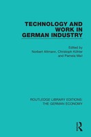 Technology And Work In German Industry | Norbert Altmann (U. A.) | Taschenbuch