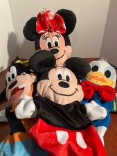 Disney Baby Melissa  Doug Hand Puppet Lot Mickey Minnie Donald Goofy Plush Set