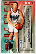 Bryant Reeves 1995-96 Metal #R-5 Vancouver Grizzlies