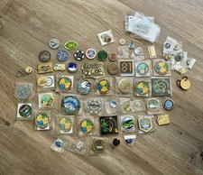 Huge Geocoin Lot 60 Pc Trackable Geocaching Collection Event Coins Travel Bugs