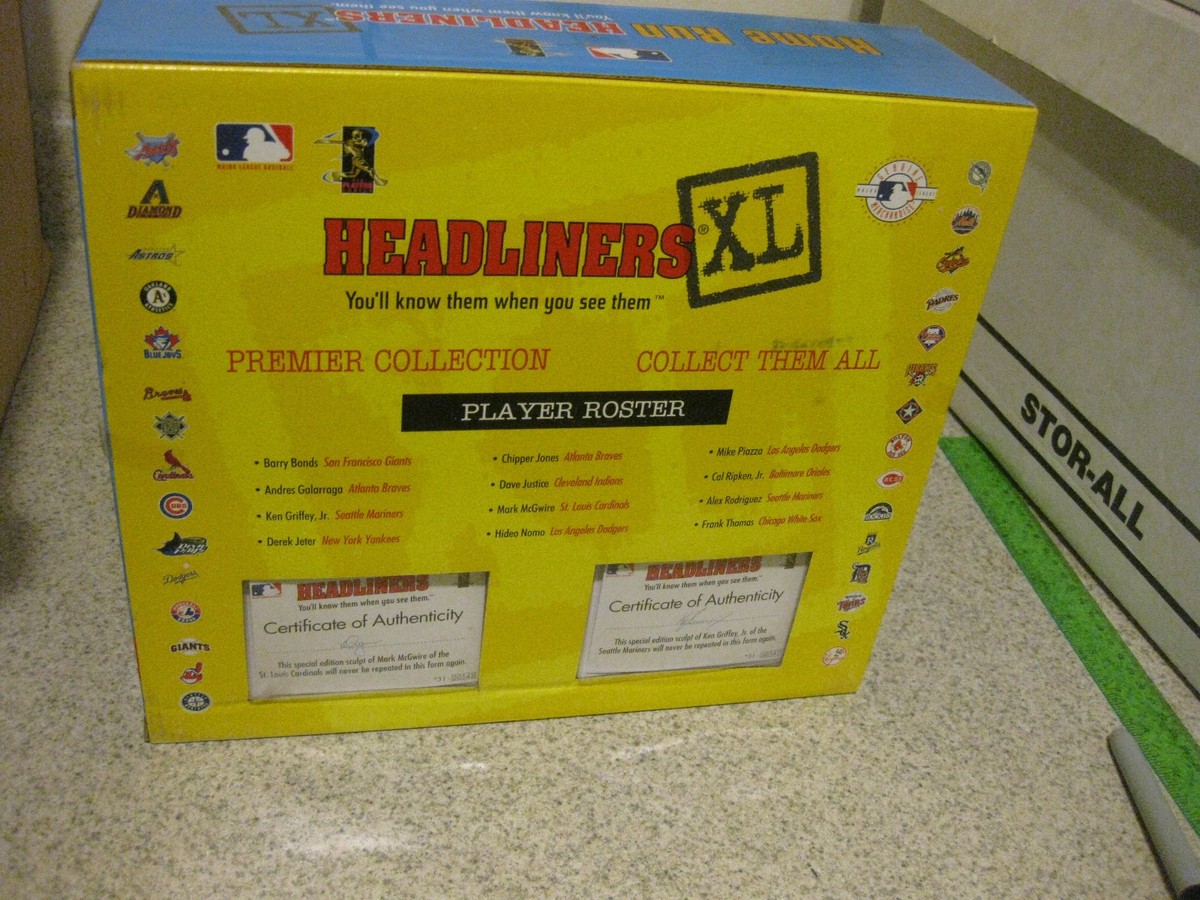 1998 Bobble Head MLB Home Run Headliners XL Ken Griffey Jr Mark