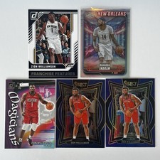 Zion Williamson Ingram New Orleans Pelicans NBA Lot 5 insert parallel Prizm