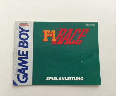 F-1 Race   Nintendo Gameboy   Nur Anleitung / Manual | Top