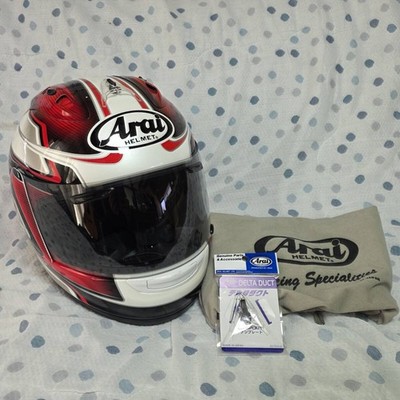 Arai RX-7 RR5 Pedrosa GP Red Full Face Helmet Size L 59-60cm