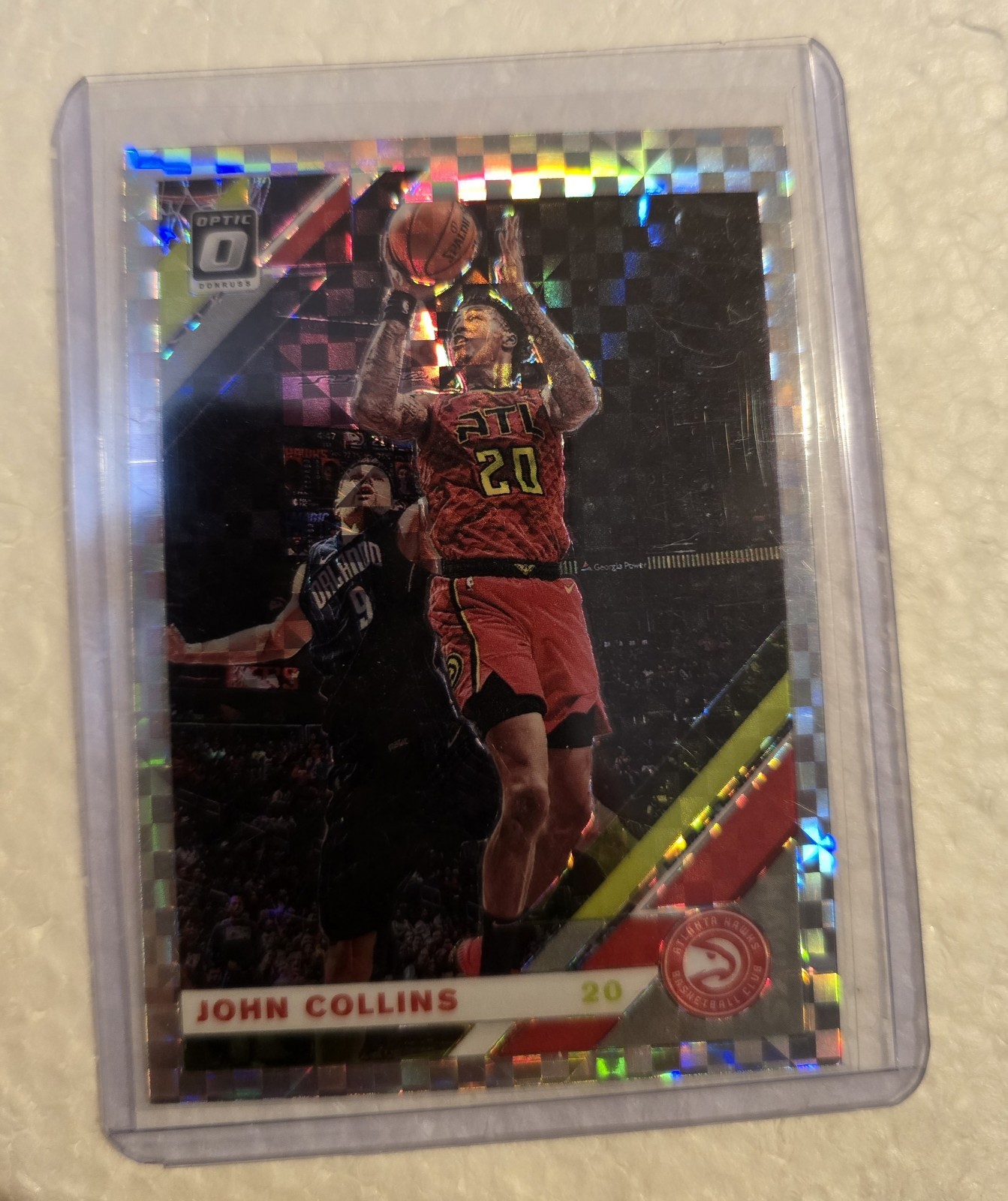 2019-20 Optic Donruss John Collins Checkerboard Prizm #22 