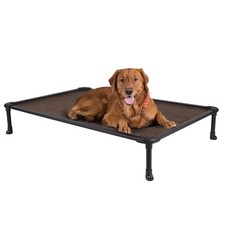 Chew Proof Elevated Dog Bed - Cooling Raised Pet Cot - Rustless Aluminum Fram...