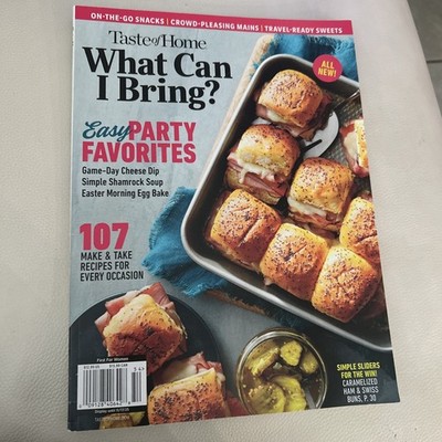 Taste of Home What Can I Bring?2025 Magazine easy party Game favorites recipes