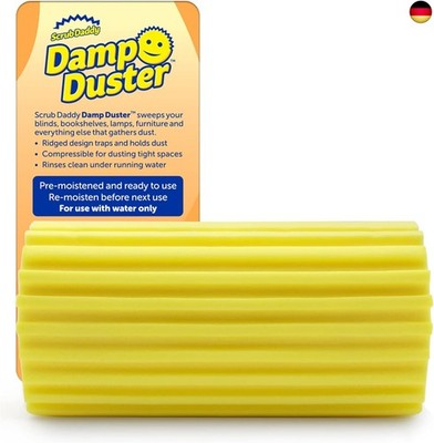 Scrub Daddy Damp Duster Staubschwamm, Staubwedel waschbar mit Rillen,