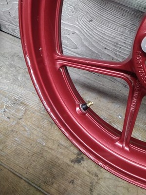 2025 25 24-25 Kawasaki Ninja ZX6R Front Wheel Rim 17x3.5 Red BENT