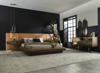 Schlafzimmer MöBel Komplett Set Garnitur Bett Nachttische Schrank 5Tlg.