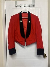 British royal marines military mess dress jacket sergeant regiment Red gold VGC 