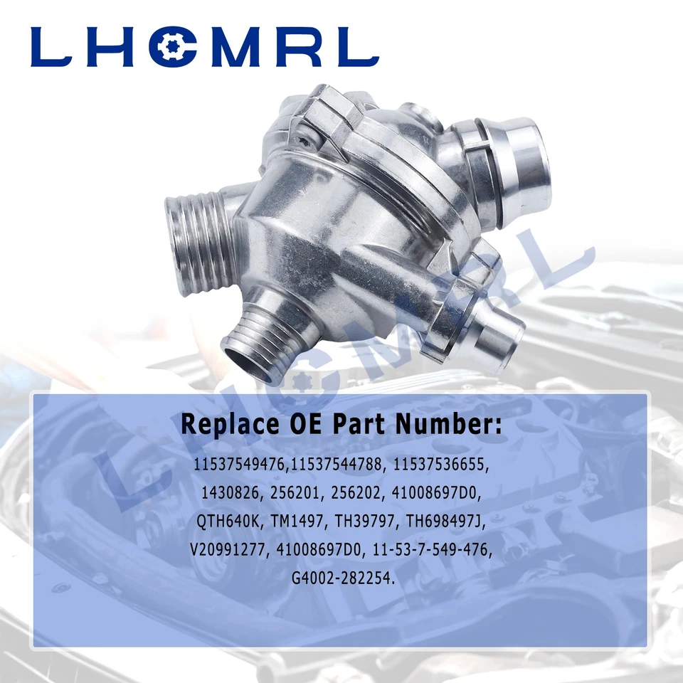 Aluminum Thermostat Housing Assy for BMW E90 E92 E60 325i 328i 330i 335i 525i — 第 2/4 张图片