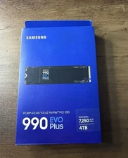 4TB Samsung 990 EVO Plus SSD 4TB, PCIe Gen 4x4, Gen 5x2 - MZ-V9S4T0B/AM - NEW