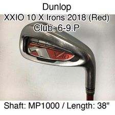 Dunlop XXIO 10 X Irons 2018 Red 6-9.P Iron Set 38" MP1000 Regular Right-Handed