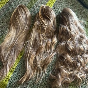 Three (3) Auburn Strawberry Blonde Highlight Wigs