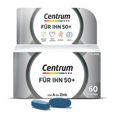 Centrum Für Ihn 50+ Multivitamin – Hochwertiges 60 stück (1er Pack), Blau