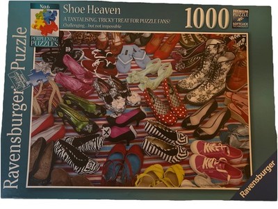 RAVENSBURGER 1000 PC. PUZZLE  SHOE HEAVEN  HTF!! 2015- Complete! EUC!!