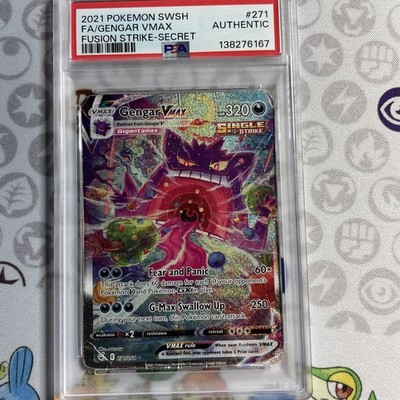Gengar VMAX (Alternate Art Secret) 271/264 Swsh08: Fusion Strike