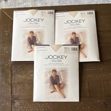 3Jockey Control Top Sandal Toe Pantyhose Queen-Tall 20 Denier Antique White 7956