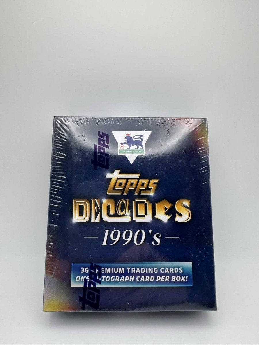 2025 Topps Decades Premier League – 90's Edition Box and Factory