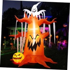 10 FT Halloween Inflatables Tree Outdoor Decorations - Blow Up Yard Scary Dead