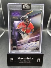 Michael Harris II - 2026 Topps Chrome Black - Autograph - #CBA-MHA Purple #32/75