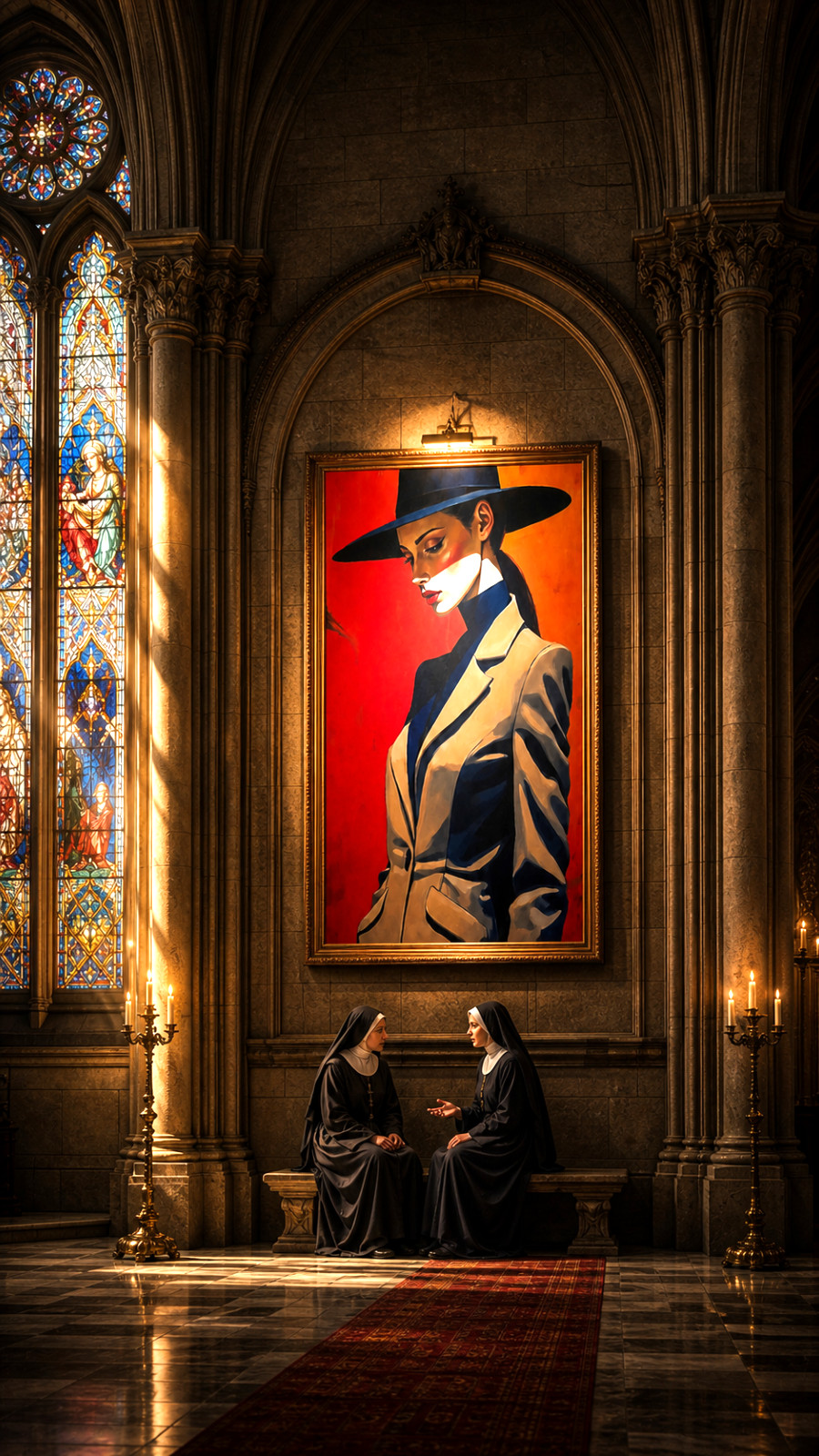 KAUGER (1972) The Parisian Women 5 Canvas print on stretcher 90 x 60 cm 2025