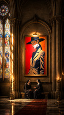 KAUGER (1972) The Parisian Women 5 Canvas print on stretcher 90 x 60 cm 2025