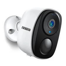 2K 3MP Outdoor Wireless Security Camera Support Pairing Via Bluetooth, Rechar...