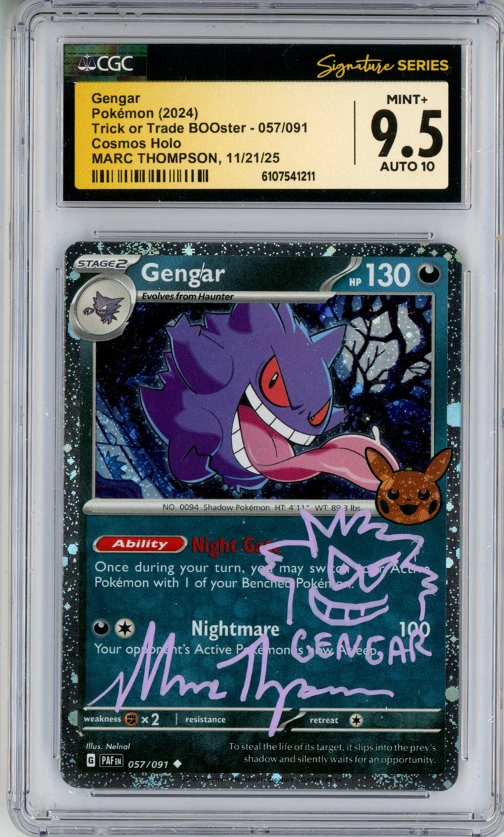 Gengar Pokémon TCG Grade 9.5 Individual Collectible Card Game