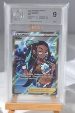 POKEMON CARD KATE NESSA FULLART 183/185 PGS 9 COLOR SHOCK GERMAN Waifu MINT