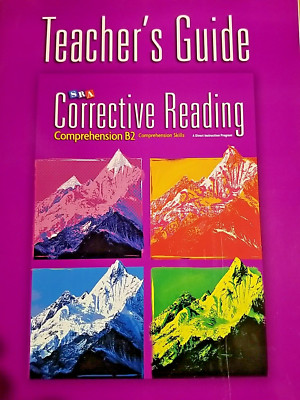 SRA Corrective Reading Comprehension B2 Skills Teacher's Guide Good Condition