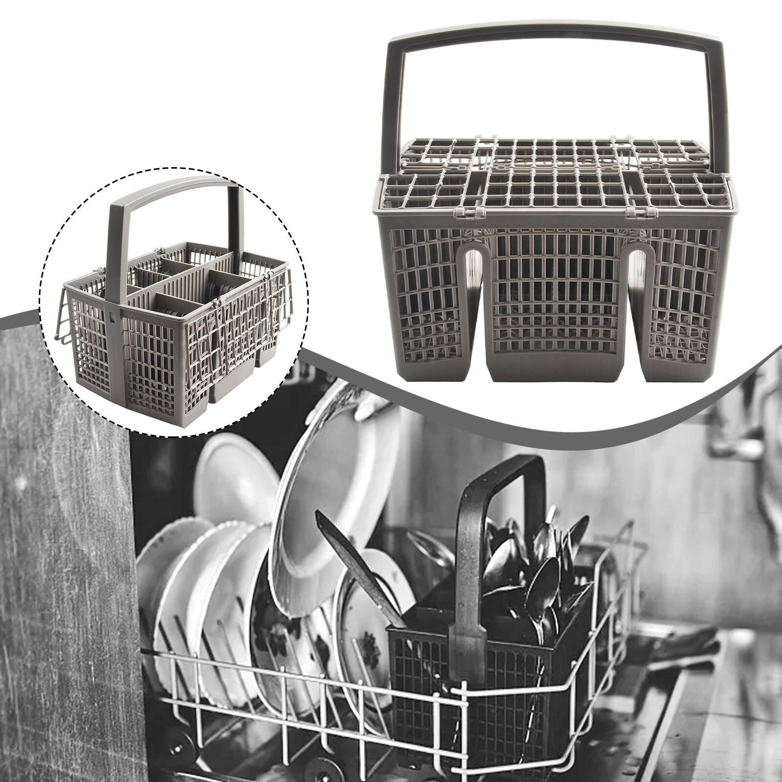 VIOKS Besteckkorb 3-teilig - Ersatz Für Gorenje & Andere Spülmaschinen