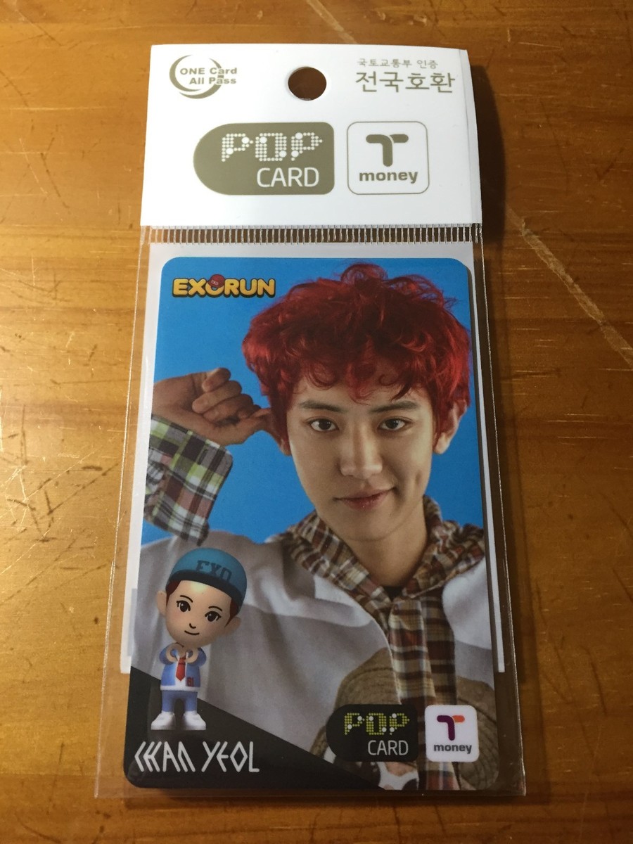 EXO EXORUN POP T-money Card Chanyeol Photo Card Official K-POP(8