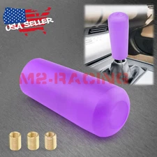 Purple Shift Knob Stick Frosted Matte Crystal Bubble Throw Gear Shifter 10cm
