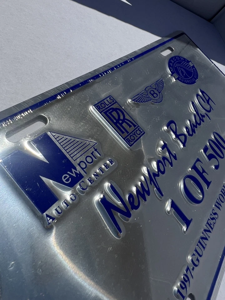 Rolls-Royce placa tocador pantalla 1 de 500 récord mundial difícil de encontrar de colección raro Foto 3 de 4