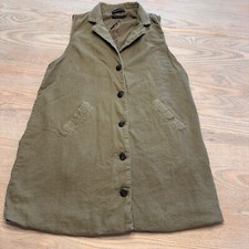 UO Urban Outfitters Green Kenzie Linen Blend Blazer Mini Dress Women’s S Button