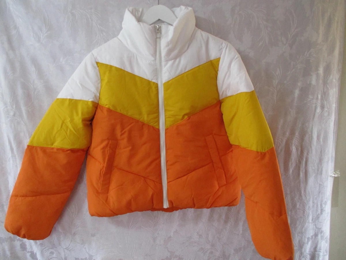 Orange and hotsell white jacket