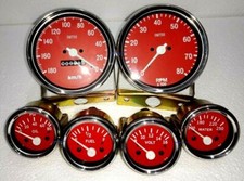 Smiths Replica Kit- Elec Temp + Oil + Fuel + Volt +Speedometer +Tacho 100 mm
