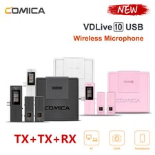 Comica VDLive10 Dual Channel Wireless USB Microphone System for PC Smartphone