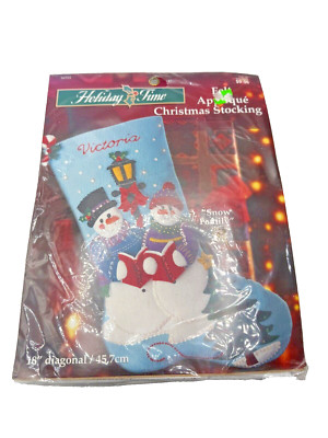 Holiday Time Christmas Holiday Stocking Kit ''Snow Family'' 84524