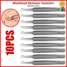 Curved Tweezers Blackhead Remover Pimple Extractor Popper Acne Blemish Comedone