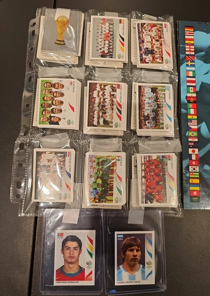 Panini Germany 2006 Complete Loose Sticker Set + Album Messi & Ronaldo - Image 2 of 4