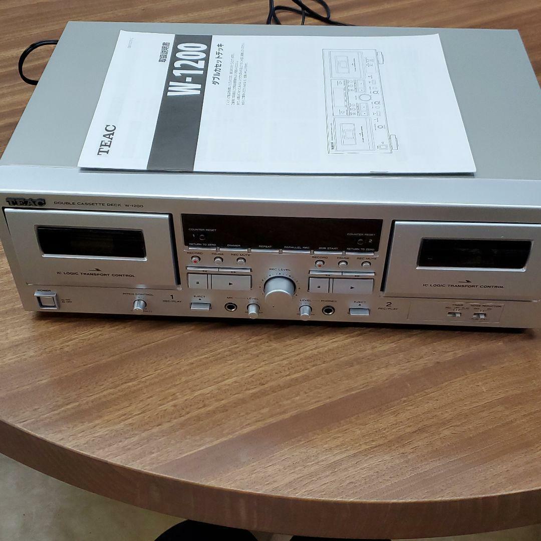 TEAC(ティアック) W-1200 ダブルカセットデッキ(TEAC - W-1200 TEAC(ティアック) W-1200 ダブルカセットデッキ(TEAC - W-1200