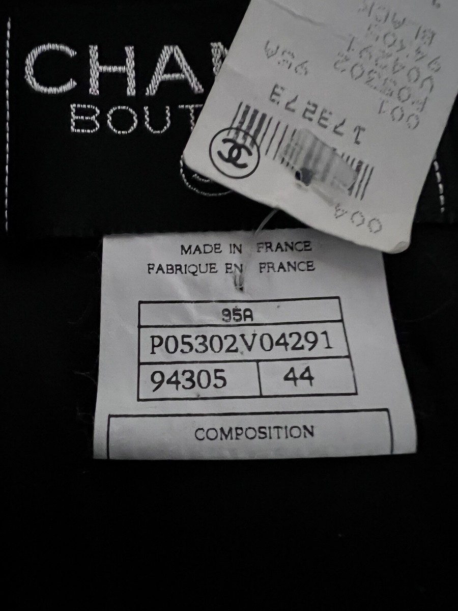CHANEL BOUTIQUE 95A NEW TAGS TWEED LITTLE BLACK JACKET 24K CHANEL BOUTIQUE 95A NEW TAGS TWEED LITTLE BLACK JACKET 24K