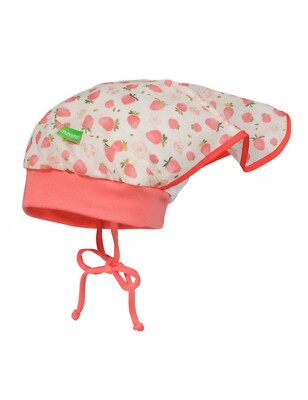 Maximo Kopftuchmütze Kopftuch Baby Mädchen Mütze UV Schutz 50+ Erdbeere Gr. 51