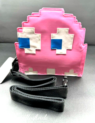 LeSportsac Pixel Pac-Man Retro Crossbody Purse PINKY PINK Ghost